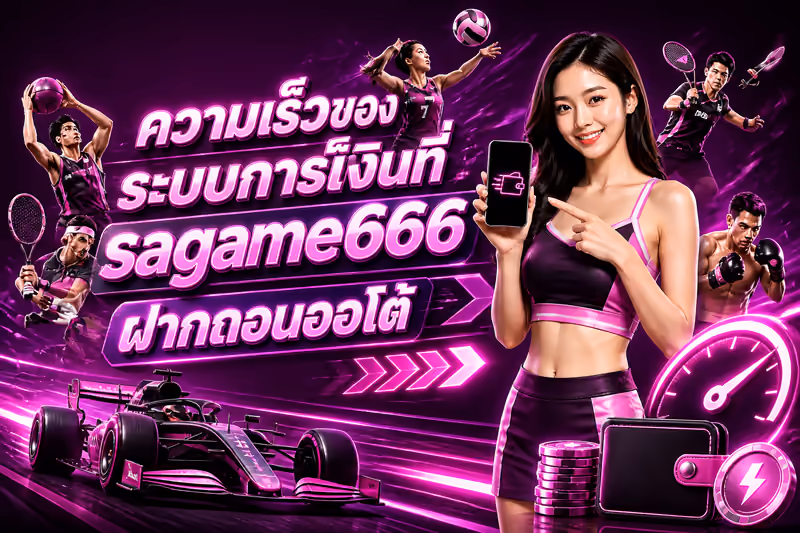 ความเร็วของระบบการเงินที่ sagame666 ฝากถอนออโต้